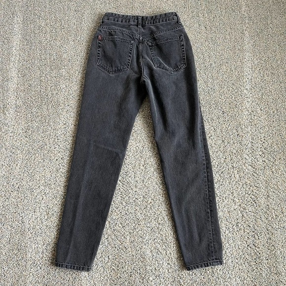 Bdg Urban Outfitters Mom Jeans High Rise Tapered Leg Faded Black Women's 24 - Picture 3 of 6